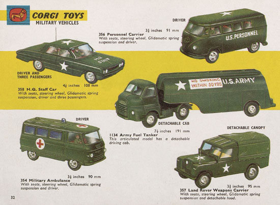 Seite 32 Corgi Toys Katalog 1965