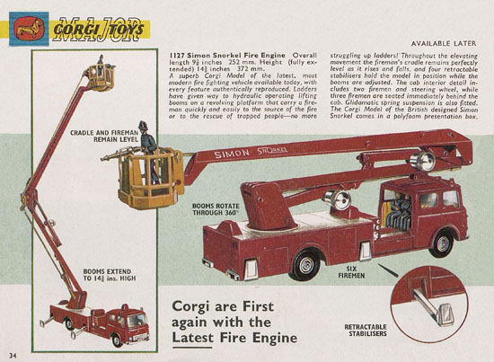 Seite 34 Corgi Toys Katalog 1965