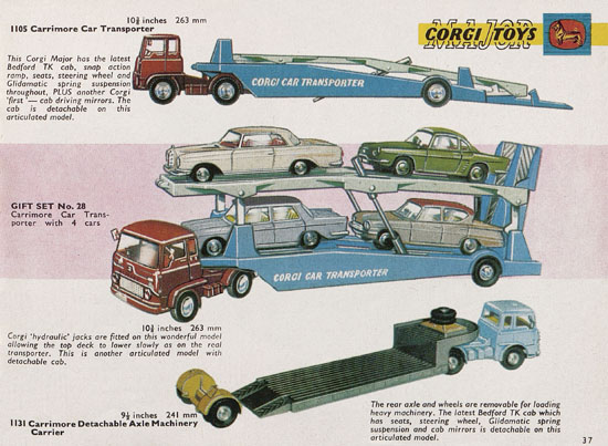Seite 37 Corgi Toys Katalog 1965