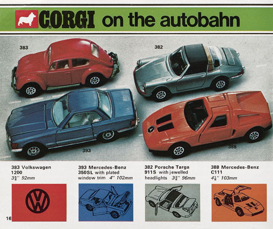 Seite 16 Corgi Toys Katalog 1973