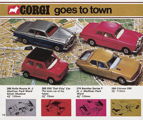 Seite 18 Corgi Toys Katalog 1973