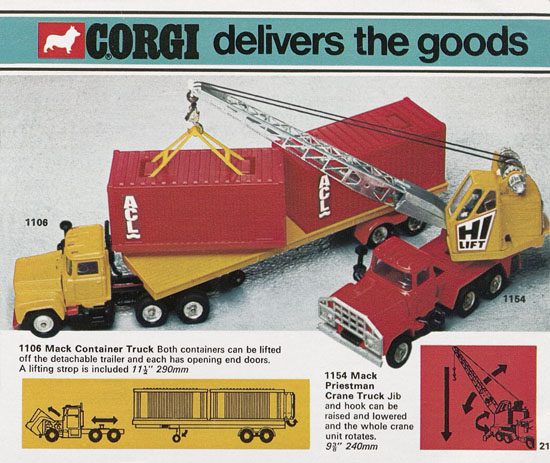 Seite 21 Corgi Toys Katalog 1973
