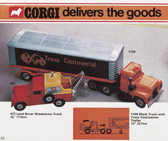 Seite 22 Corgi Toys Katalog 1973