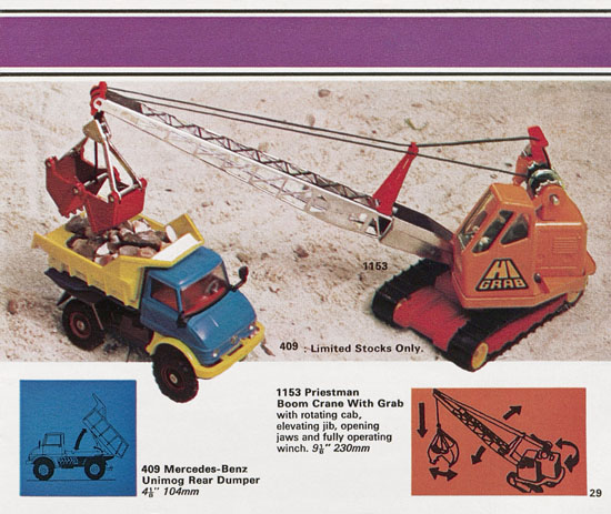 Seite 29 Corgi Toys Katalog 1973
