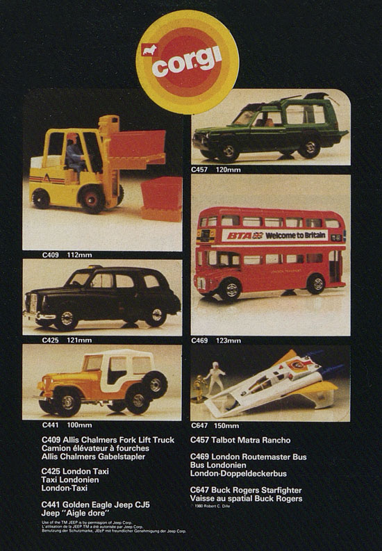 Corgi Toys Katalog 1982