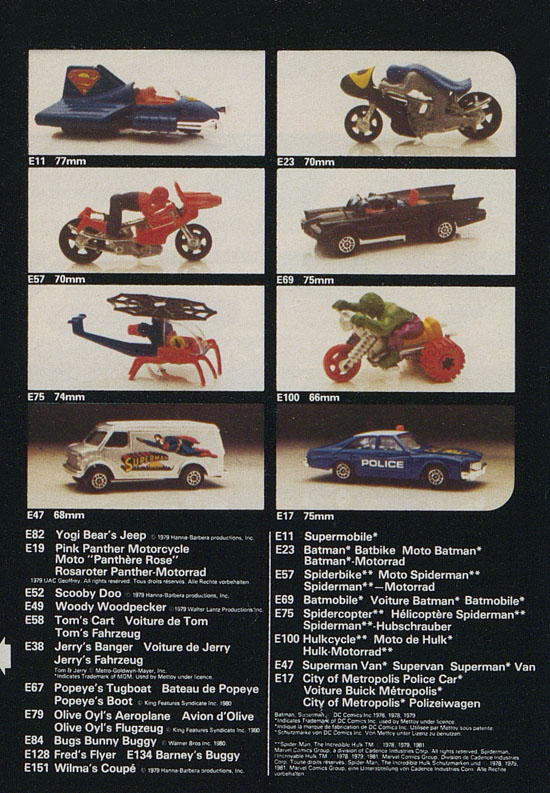 Corgi Toys Katalog 1982