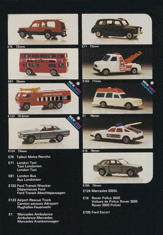 Corgi Toys Katalog 1982