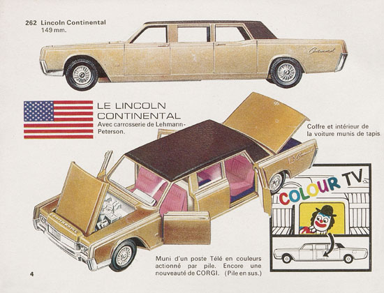 Seite 4 Corgi Toys Katalog 1968