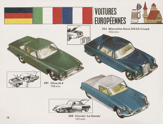 Seite 16 Corgi Toys Katalog 1968