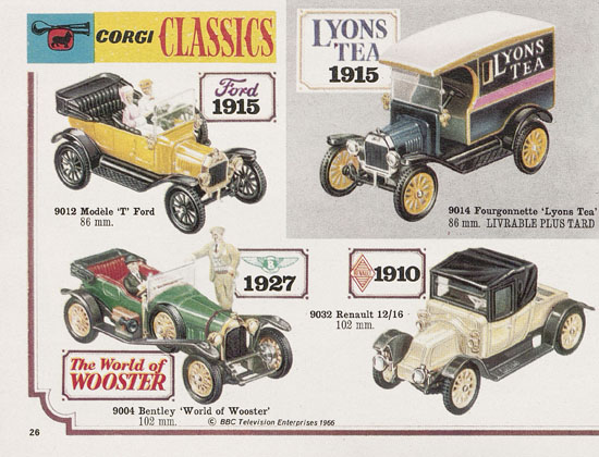 Seite 26 Corgi Toys Katalog 1968