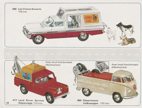 Seite 36 Corgi Toys Katalog 1968
