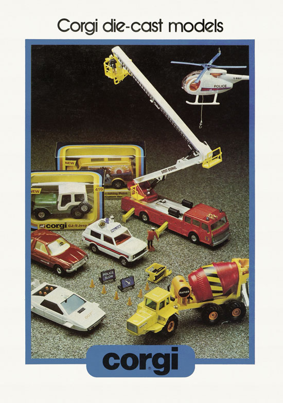 Corgi Toys die-cast models brochure 1977