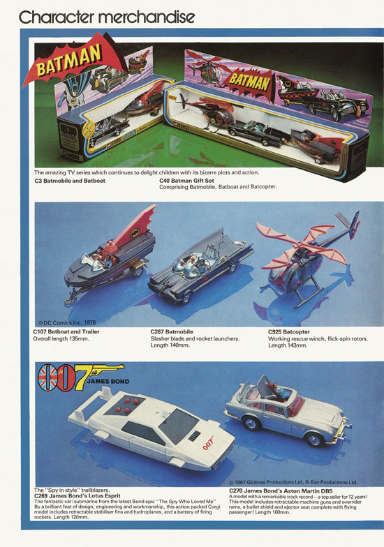 Corgi Toys die-cast models brochure 1977