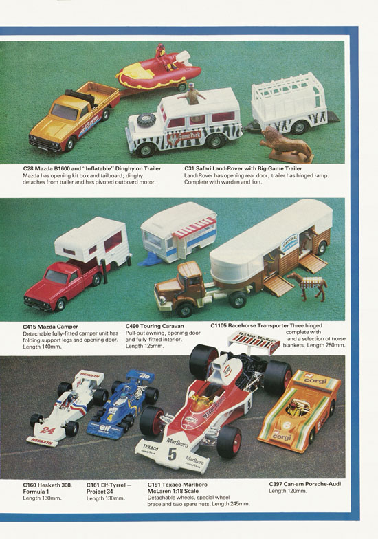 Corgi Toys die-cast models brochure 1977