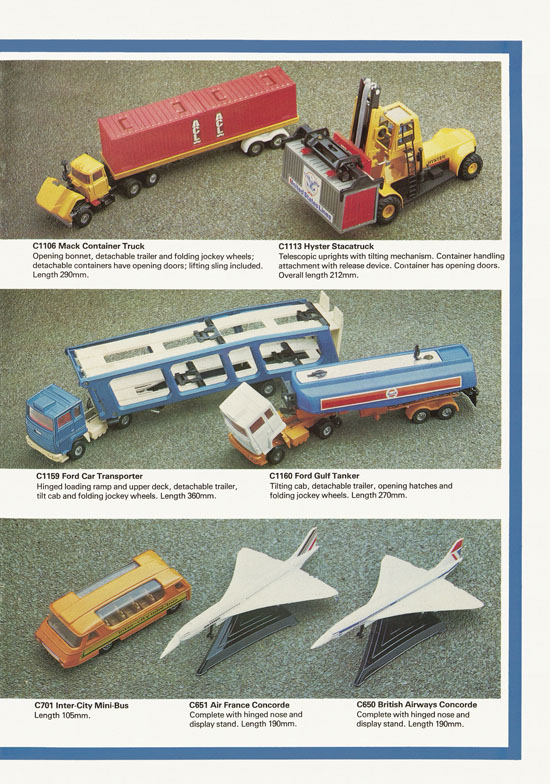 Corgi Toys die-cast models brochure 1977