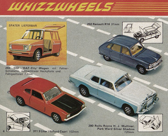Seite 6 Corgi Toys Katalog 1970