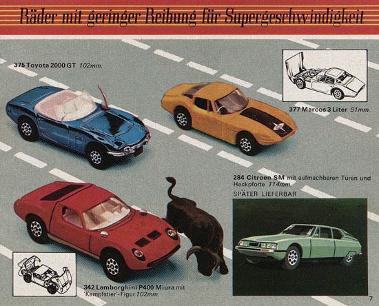 Seite 7 Corgi Toys Katalog 1970