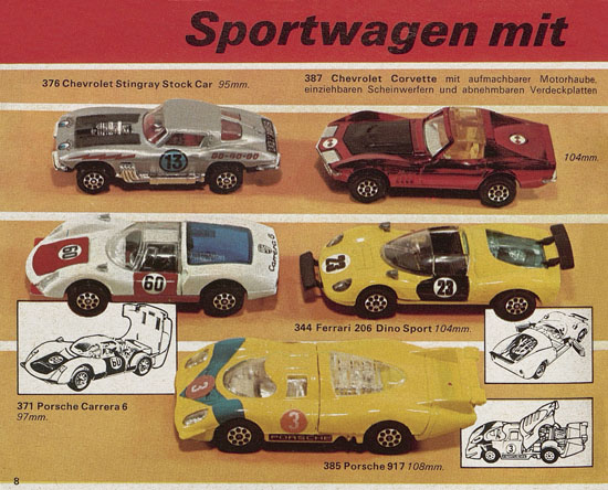 Seite 8 Corgi Toys Katalog 1970