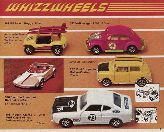 Seite 9 Corgi Toys Katalog 1970
