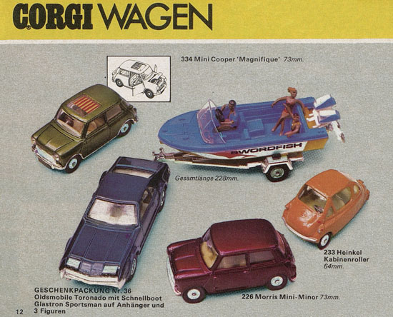 Seite 12 Corgi Toys Katalog 1970
