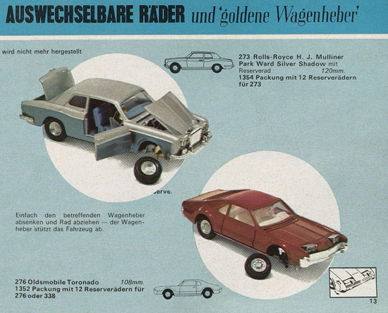 Seite 13 Corgi Toys Katalog 1970