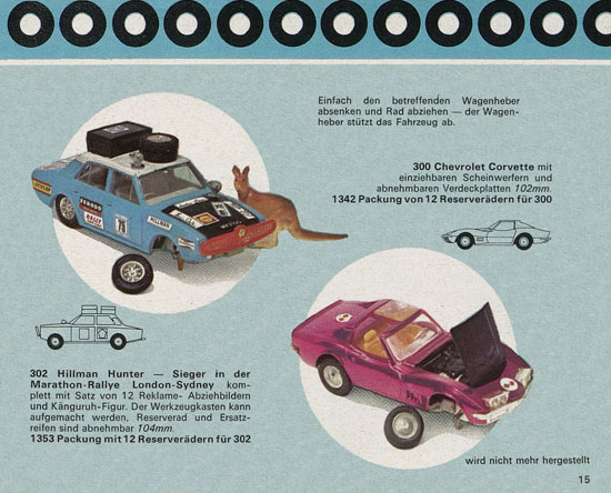 Seite 15 Corgi Toys Katalog 1970