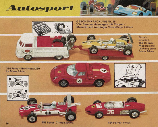 Seite 16 Corgi Toys Katalog 1970