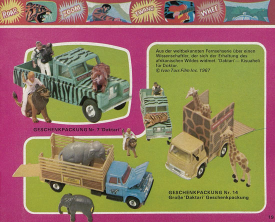 Seite 19 Corgi Toys Katalog 1970