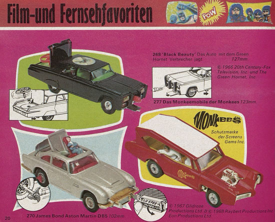 Seite 20 Corgi Toys Katalog 1970
