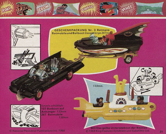 Seite 21 Corgi Toys Katalog 1970
