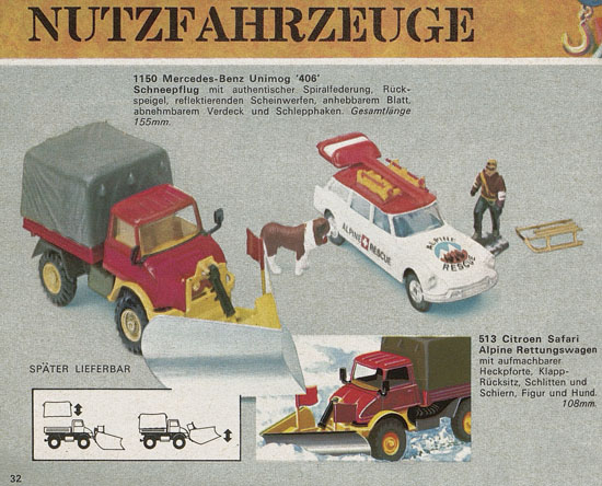 Seite 36 Corgi Toys Katalog 1970