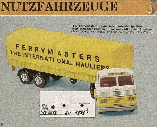 Seite 38 Corgi Toys Katalog 1970