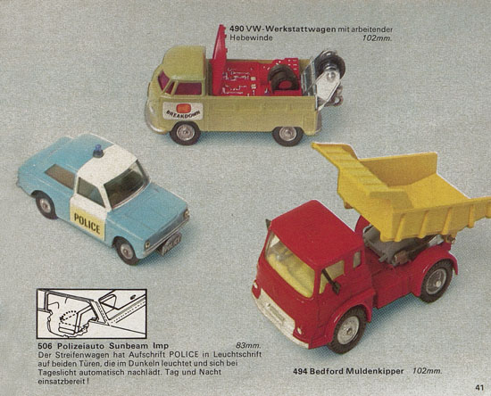 Seite 45 Corgi Toys Katalog 1970