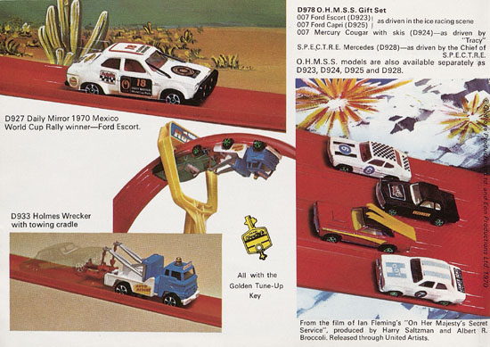 Corgi Rockets catalogue 1970