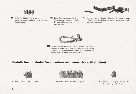 Creglinger Katalog 1958