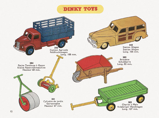 Dinky Toys Katalog 1956, Dinky Supertoys 1956