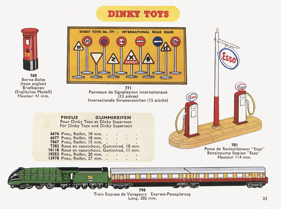 Dinky Toys Katalog 1956, Dinky Supertoys 1956