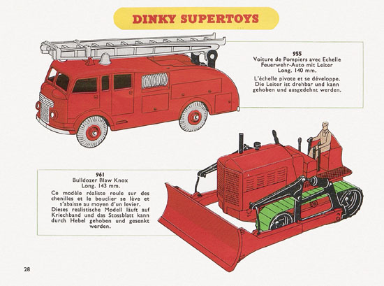 Dinky Toys Katalog 1956, Dinky Supertoys 1956