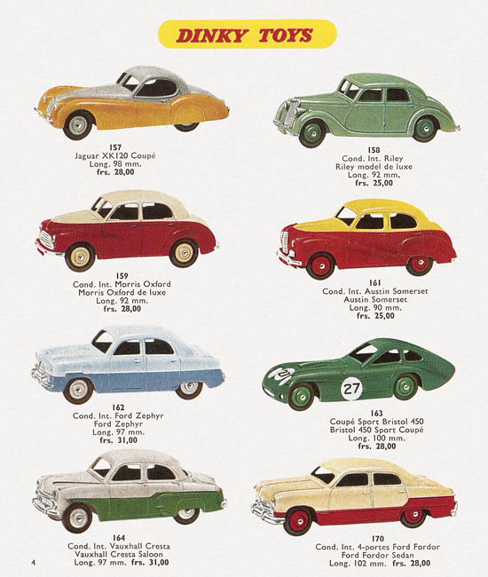Seite 4 Dinky Toys Katalog 1957, Dinky Supertoys 1957