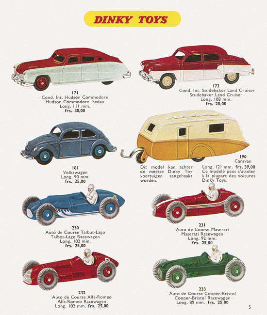 Seite 5 Dinky Toys Katalog 1957, Dinky Supertoys 1957