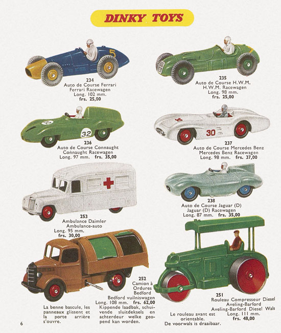 Seite 6 Dinky Toys Katalog 1957, Dinky Supertoys 1957