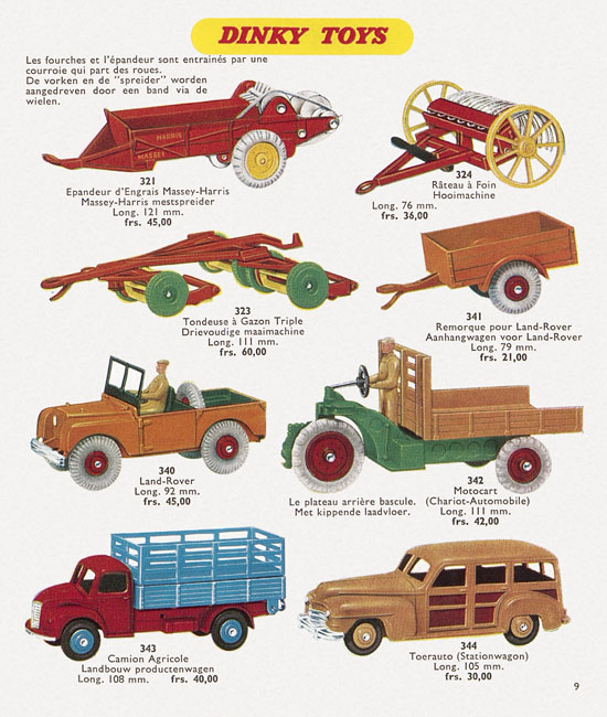 Seite 9 Dinky Toys Katalog 1957, Dinky Supertoys 1957