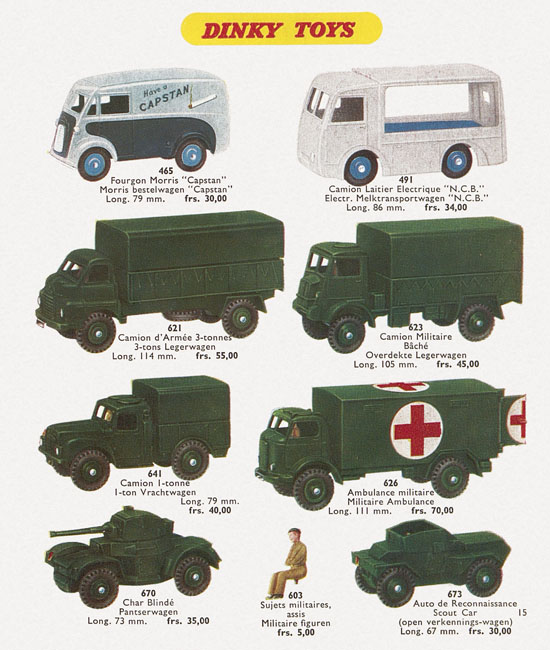 Dinky Toys Katalog 1957, Dinky Supertoys 1957