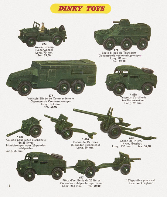 Dinky Toys Katalog 1957, Dinky Supertoys 1957