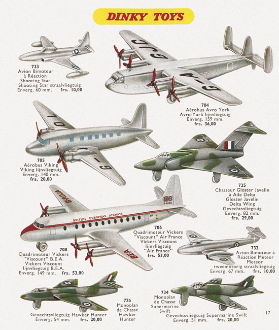 Dinky Toys Katalog 1957, Dinky Supertoys 1957
