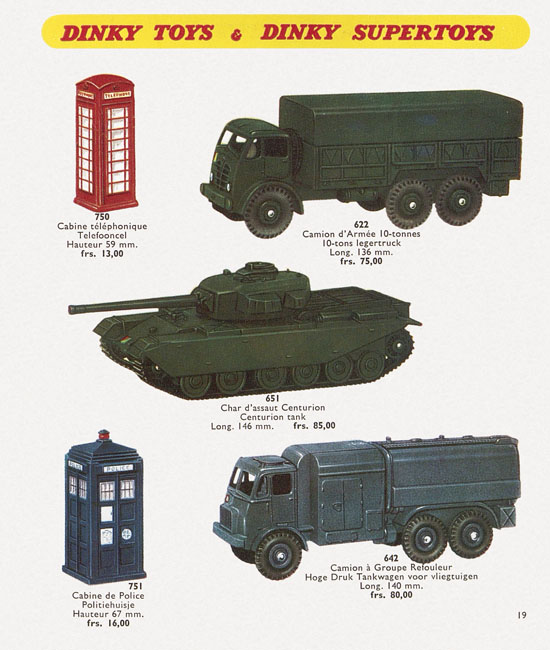 Seite 19 Dinky Toys Katalog 1957, Dinky Supertoys 1957