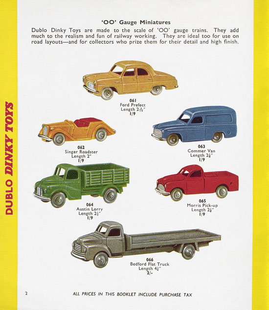 Dinky Toys Katalog 1958, Dinky Supertoys 1958