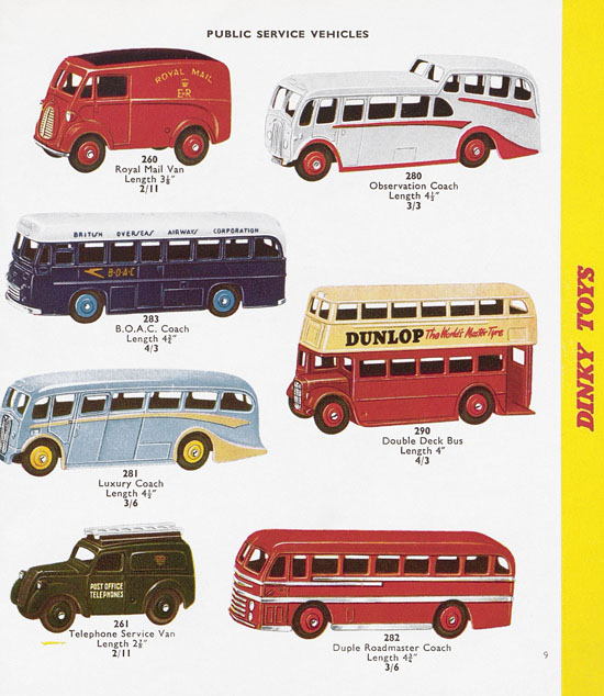 Dinky Toys Katalog 1958, Dinky Supertoys 1958