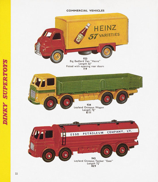 Dinky Toys Katalog 1958, Dinky Supertoys 1958