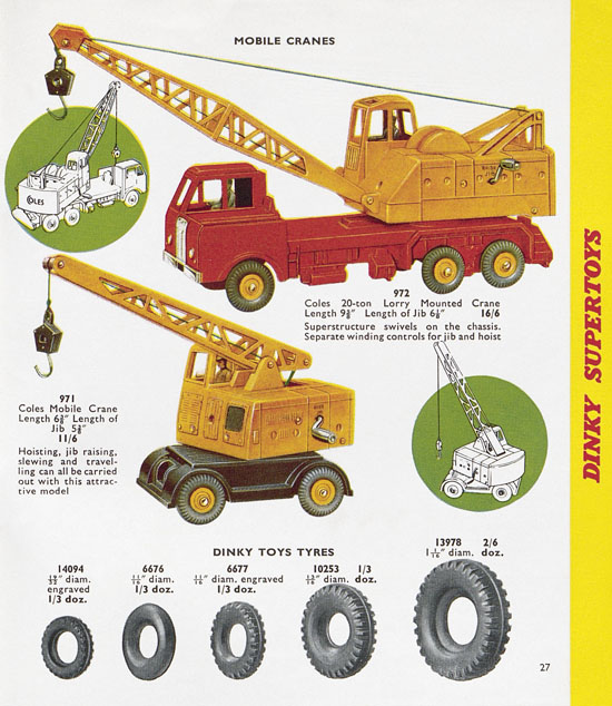 Dinky Toys Katalog 1958, Dinky Supertoys 1958